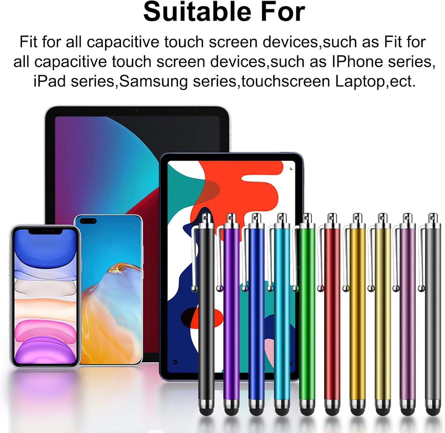 Stylus Pens for Touch Screens,SLKIJDHFB 30 Pack Universal Capacitive Touch Screen Pens for iPad,Tablets,Smartphones,All Universal Touch Screen Devices