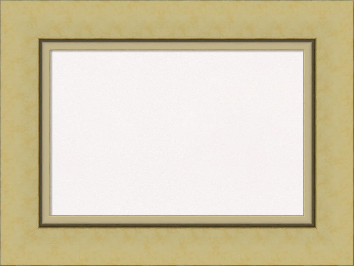 Amanti Art White Cork Board for Wall, 18x24 Vision Board with Gold Frame, Small Corkboard Office Decor for Home Organization, Casual Corkboard Pinboard to Display Items for Home Organization in