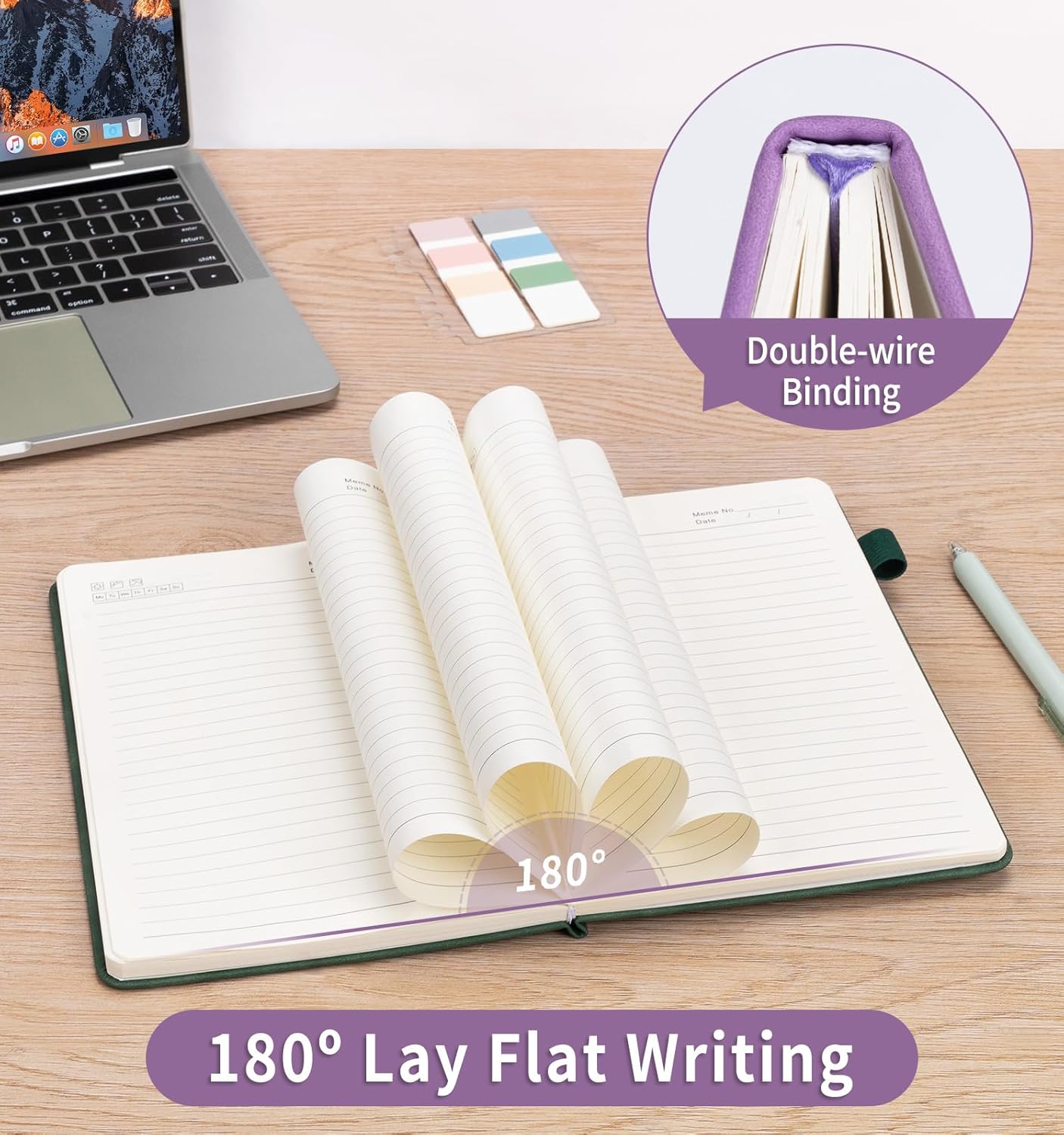 Lined Journal Notebook for Women Men, B5 Hardcover Leather Journals for Writing, 200 Pages Thick Paper, Daily Journal Notebook for Work, School, Note Taking, Business, Travel, College Ruled