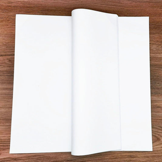 MLNSUNNY 50 Sheets of Artist Teabag Paper for Mixed Media Art,16.5''x16.5''White Large Handmade Paper,Wet Strength Tissue DIY Art Craft Supplies for Painting,Collage,Cyanotype,Origami,Printmaking