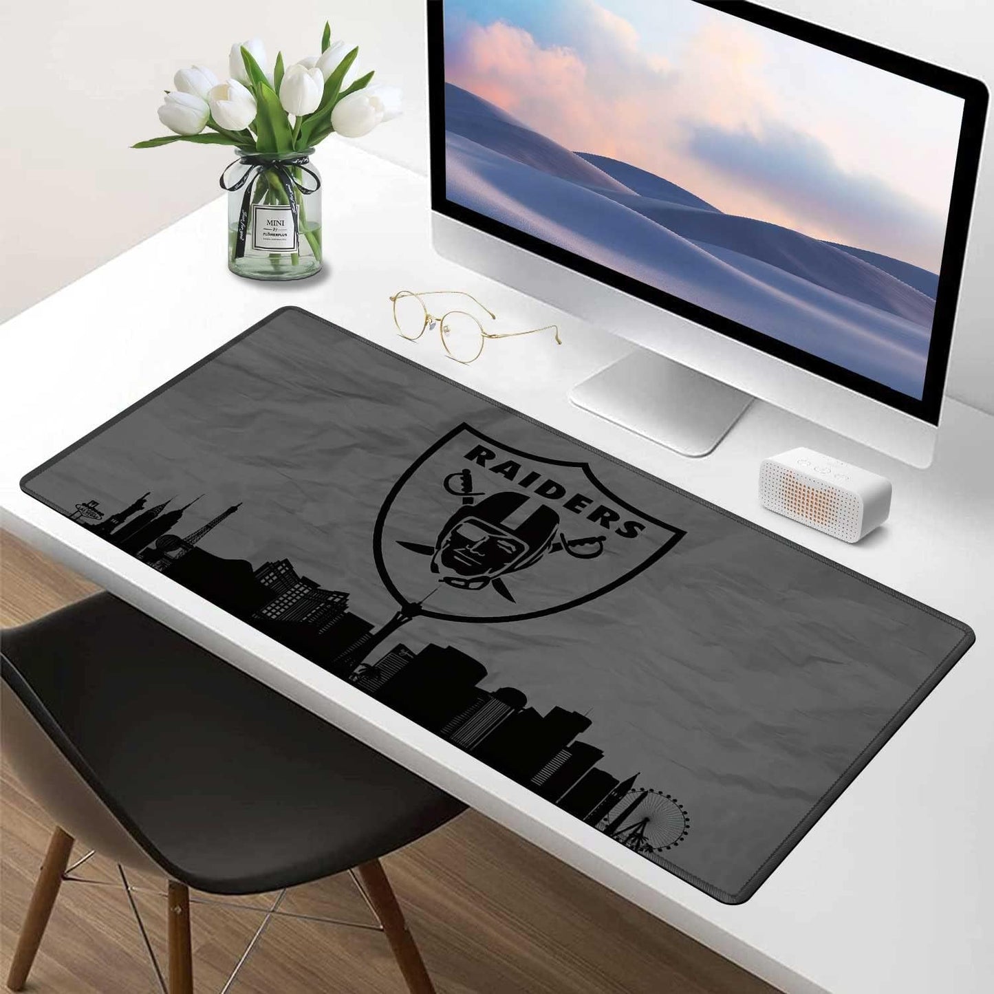 Large Mouse Pad Desk Mat for Home Office, Gaming Mousepad Extended Desk pad - Computer Keyboard Mouse Mat with Non-Slip Base and Stitched Edge Office Desk Organizers and Accessories