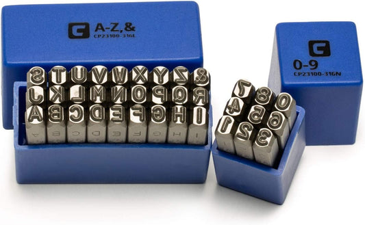 Capri Tools Professional 3/16 in. Letter and Number Stamp Set, 36-Piece