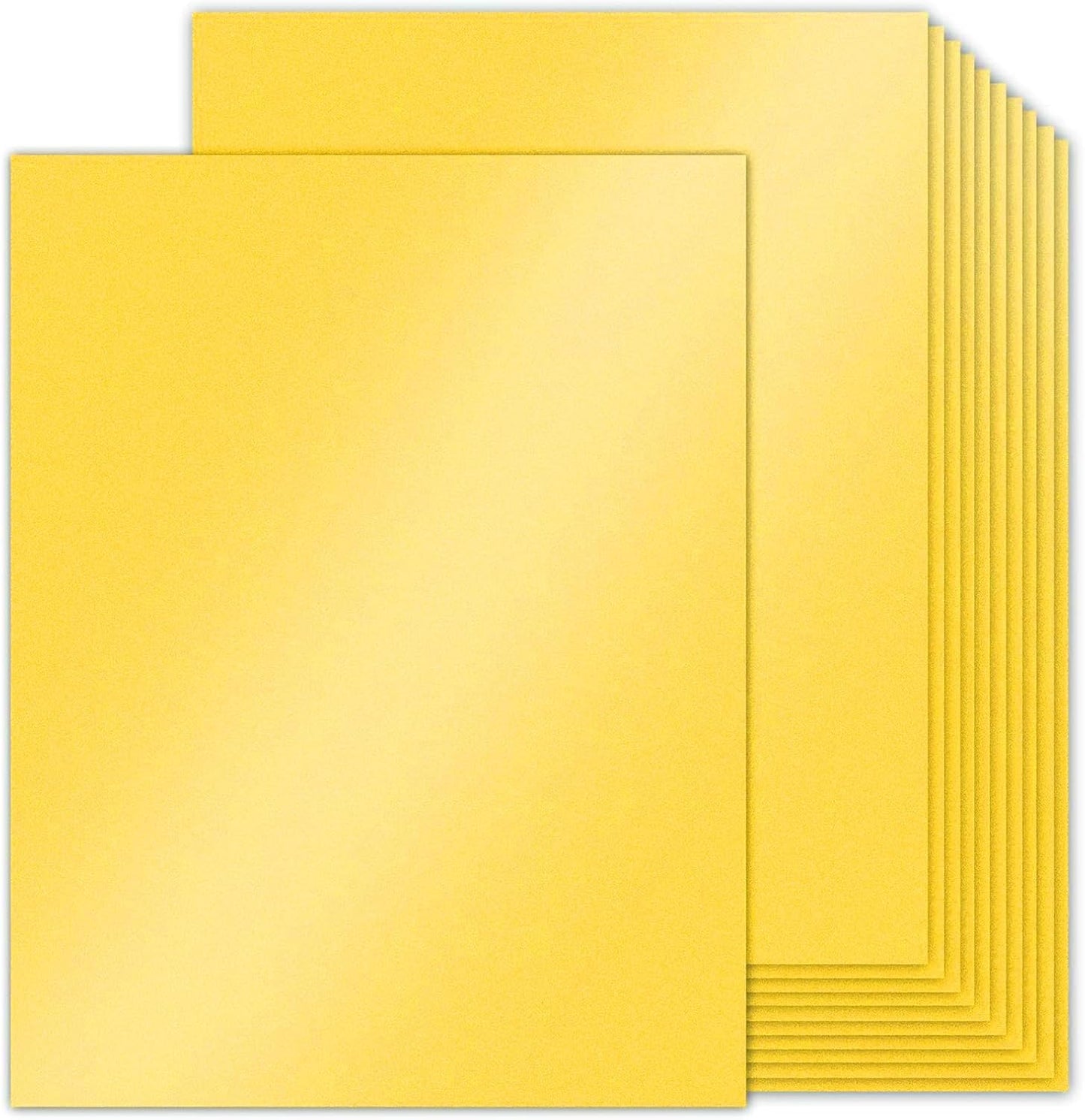 Double Sided Gold Cardstock 8.5 x 11 Metallic Paper, Goefun 100 Sheets 80lb Shimmer Card Stock for Printing, Copy, Invitations, Card Making