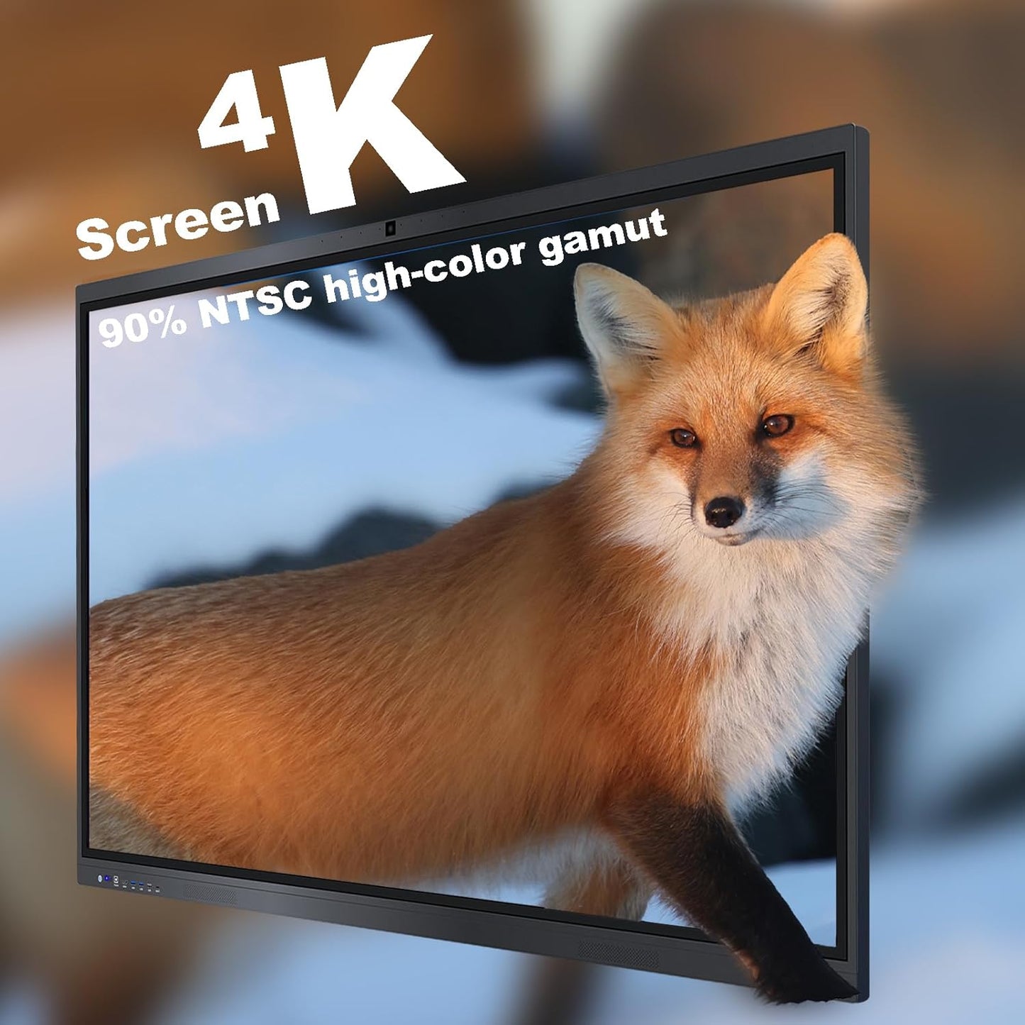 Smart Board,55" Smart Board for Classroom Office Home, 4K UHD Touch Screen Open Dual System Smart Whiteboard,Digital whiteboard with 48MP HD Camera(Board+Wall Mount Included)