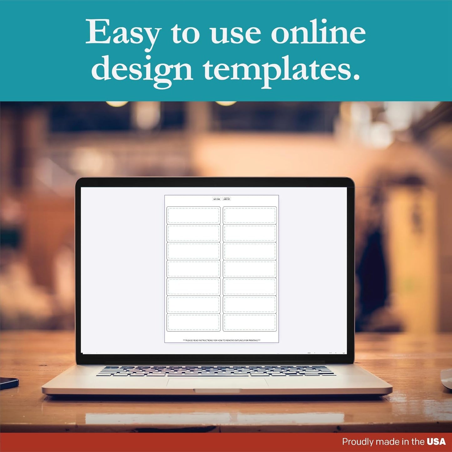 Premium Label Supply White Sticker Mailing Labels – 4" x 1.33" – Laser/Inkjet Compatible – (14 per Sheet), 1000 Sheets – 14000 Total Adhesive Labels