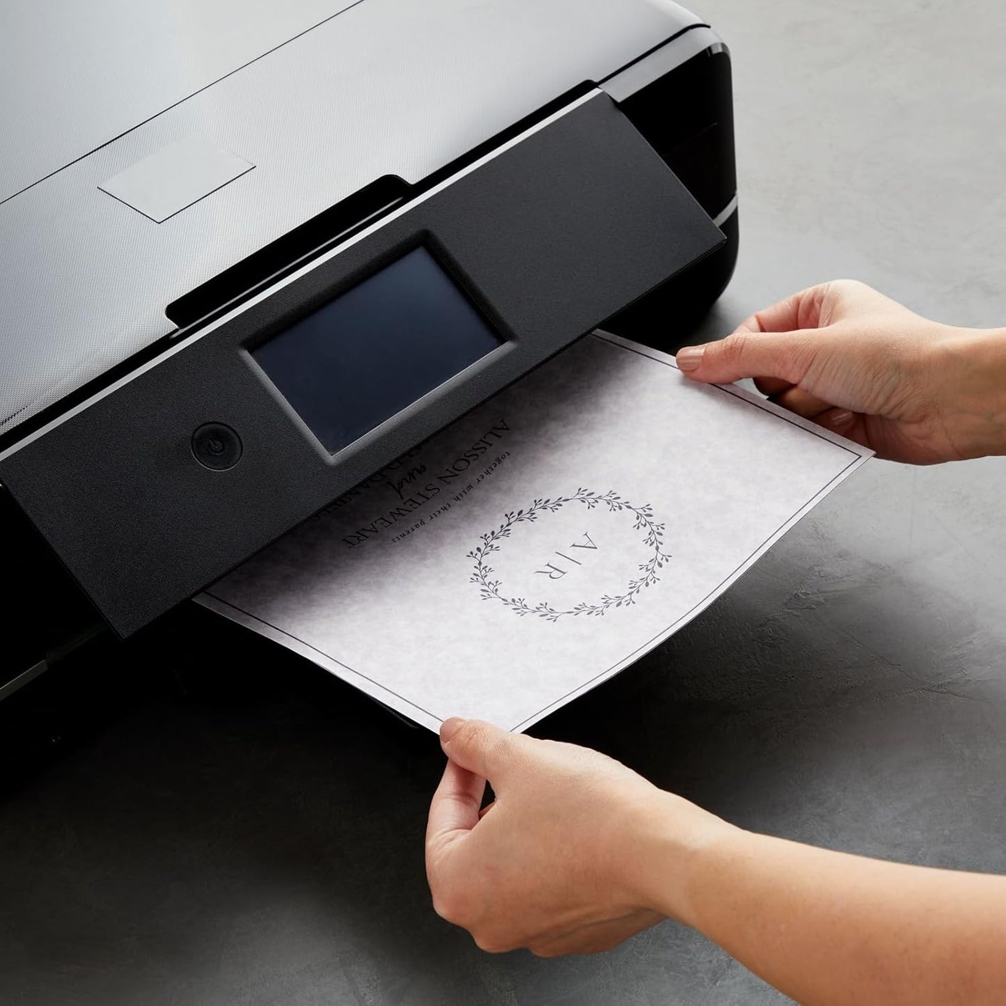 Best Paper Greetings Certificate Paper - 8.5 x 11 in Light Gray - Vintage 90 GSM Textured Parchment Paper for Printing & Writing Diplomas & Award Certificates - 96 Sheets