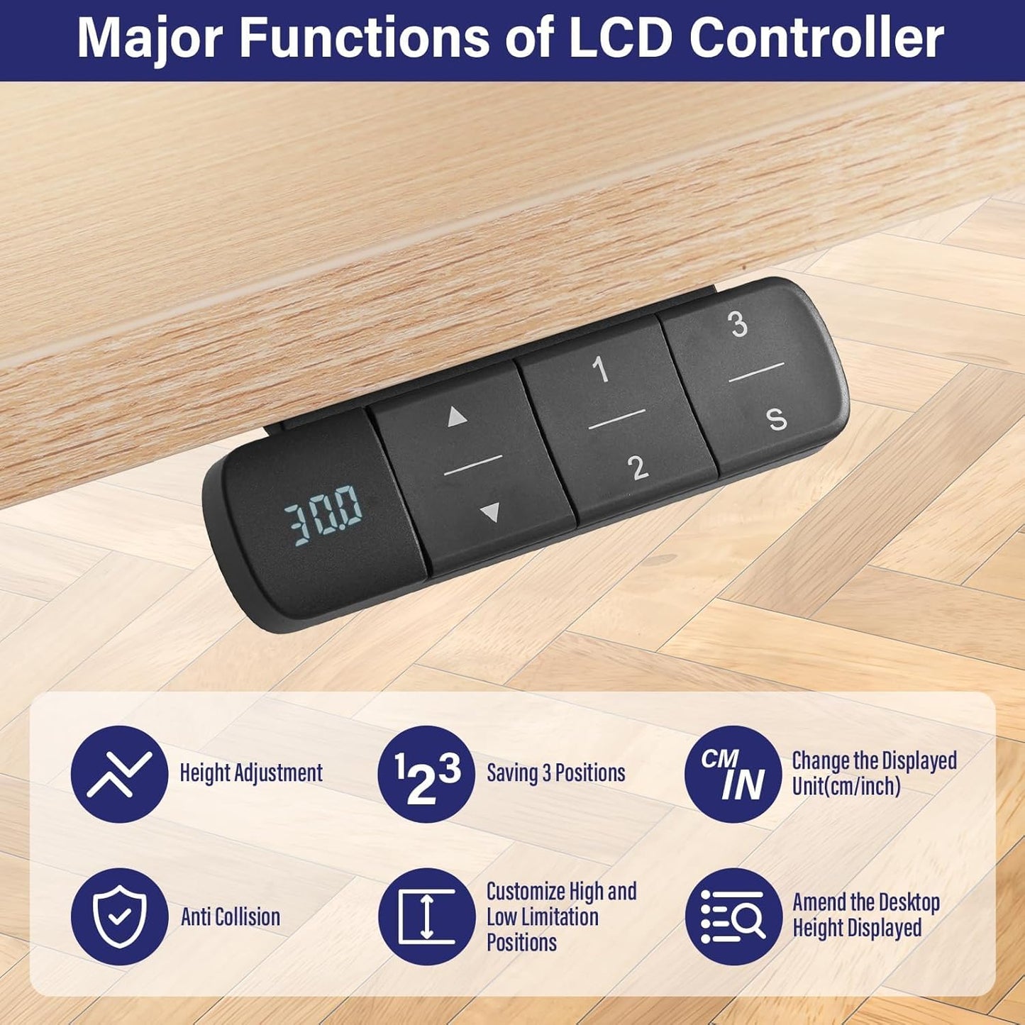 TOPSKY Dual Motor Electric Adjustable Standing for up to 70.8”x31.5” Table Tops, 225 lbs Weight Capacity, Computer Desk for Home and Office (Black Frame only)