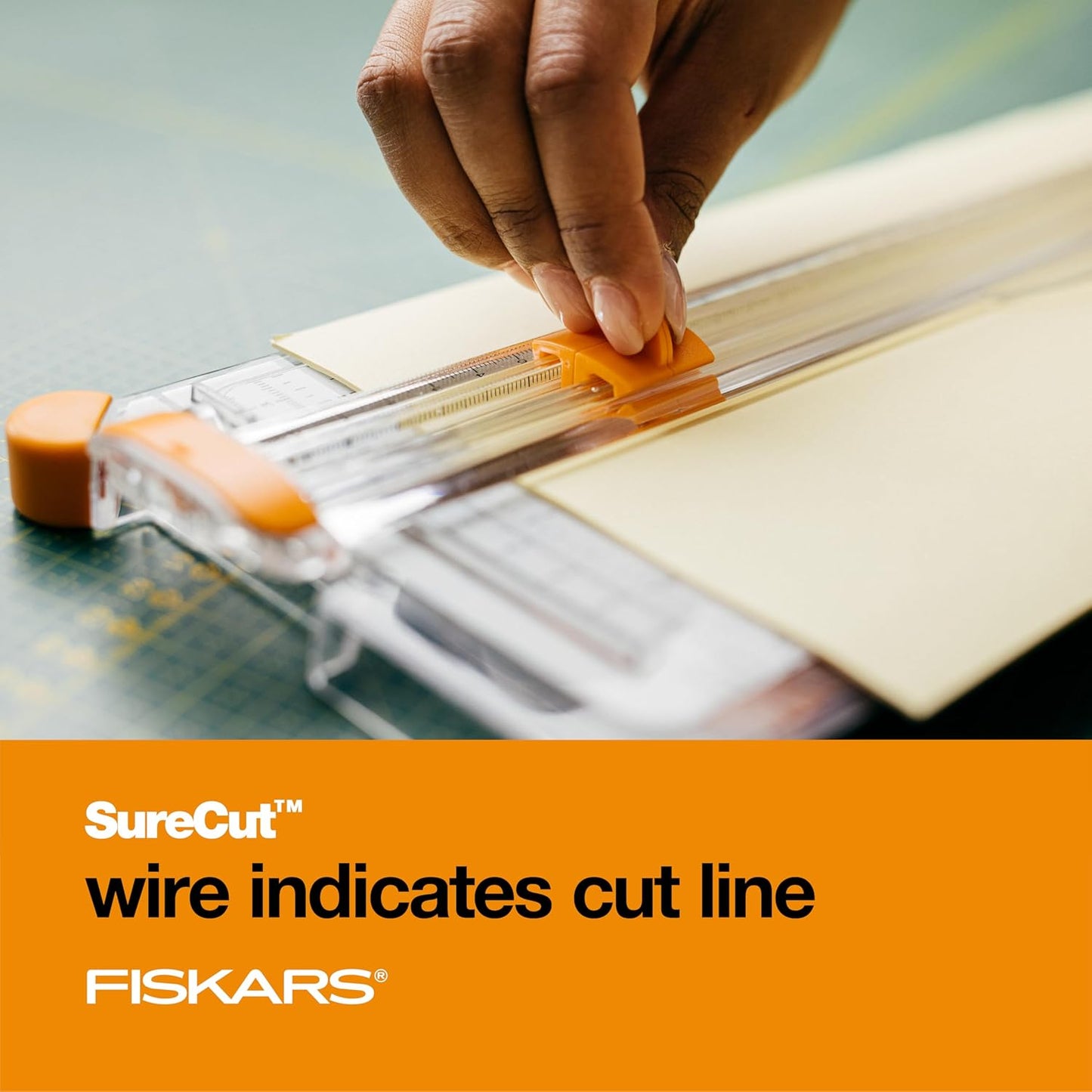 Fiskars Precision Paper Trimmer - Easy, Safe and Accurate for Crafts, Gifts, Cards and More - Always Cuts Straight