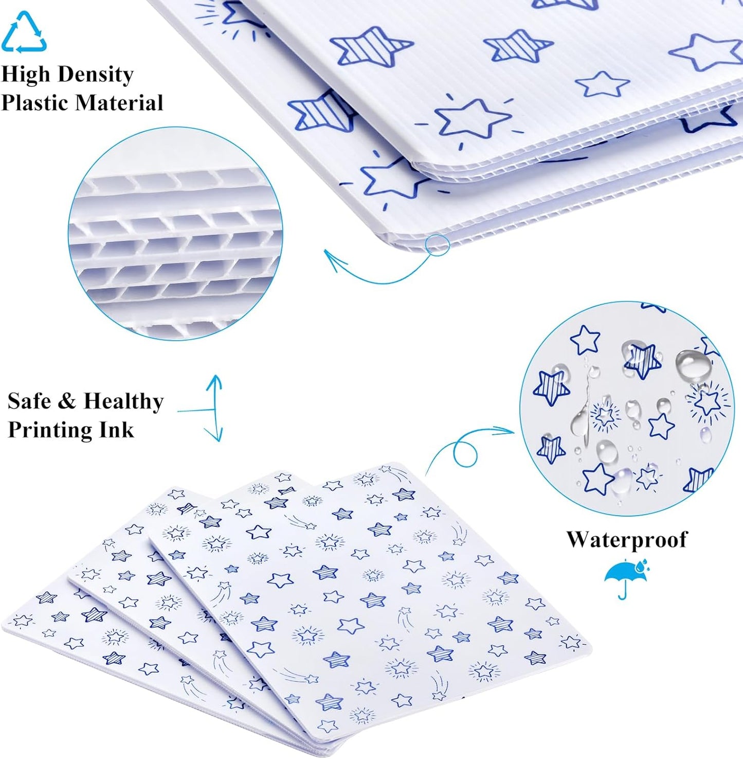 24-Pack Desk Dividers for Students, Waterproof Plastic Study Carrel Divider, Durable Testing Dividers for Classroom Teacher Supplies, Easy to Clean Privacy Shield Folder Boards for Student Desk White