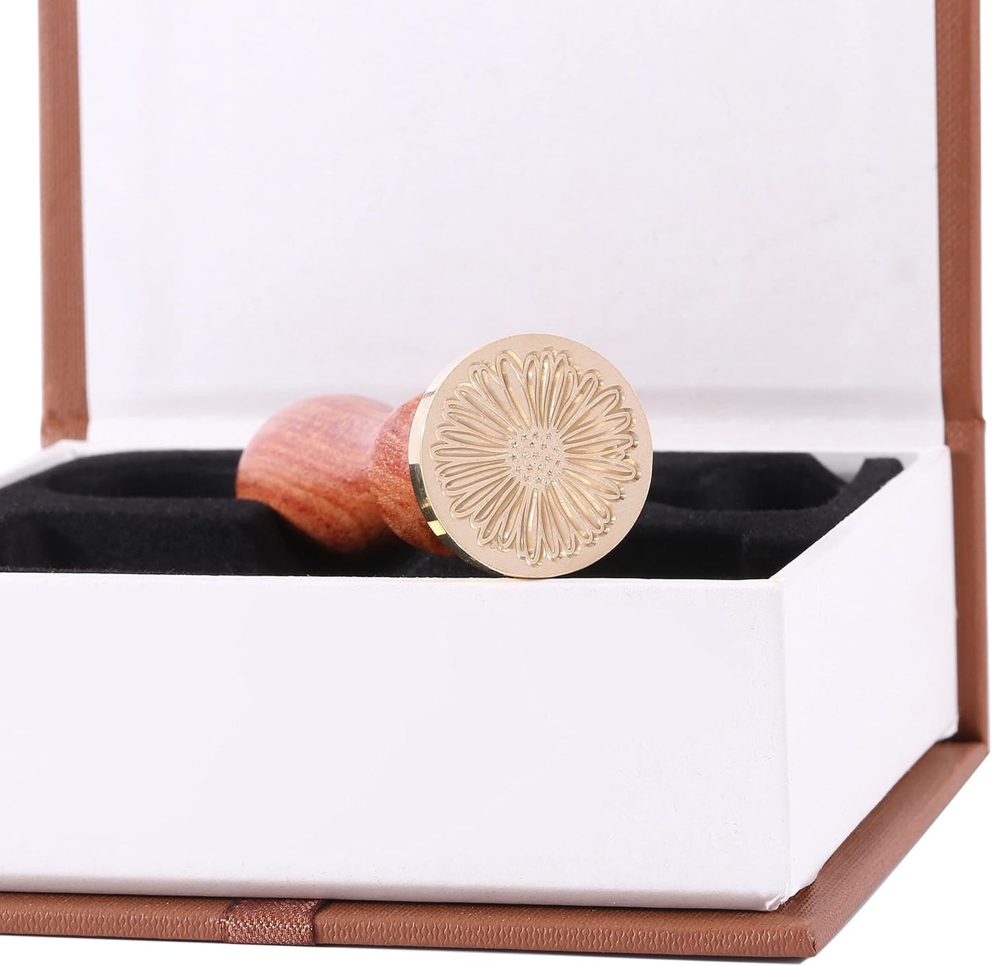 Yoption 6 Pieces Botanical Wax Seal Stamp Heads Set, Vintage Plant Flower Eucalyptus Sealing Stamp for Wedding Envelopes Invitation Decoration