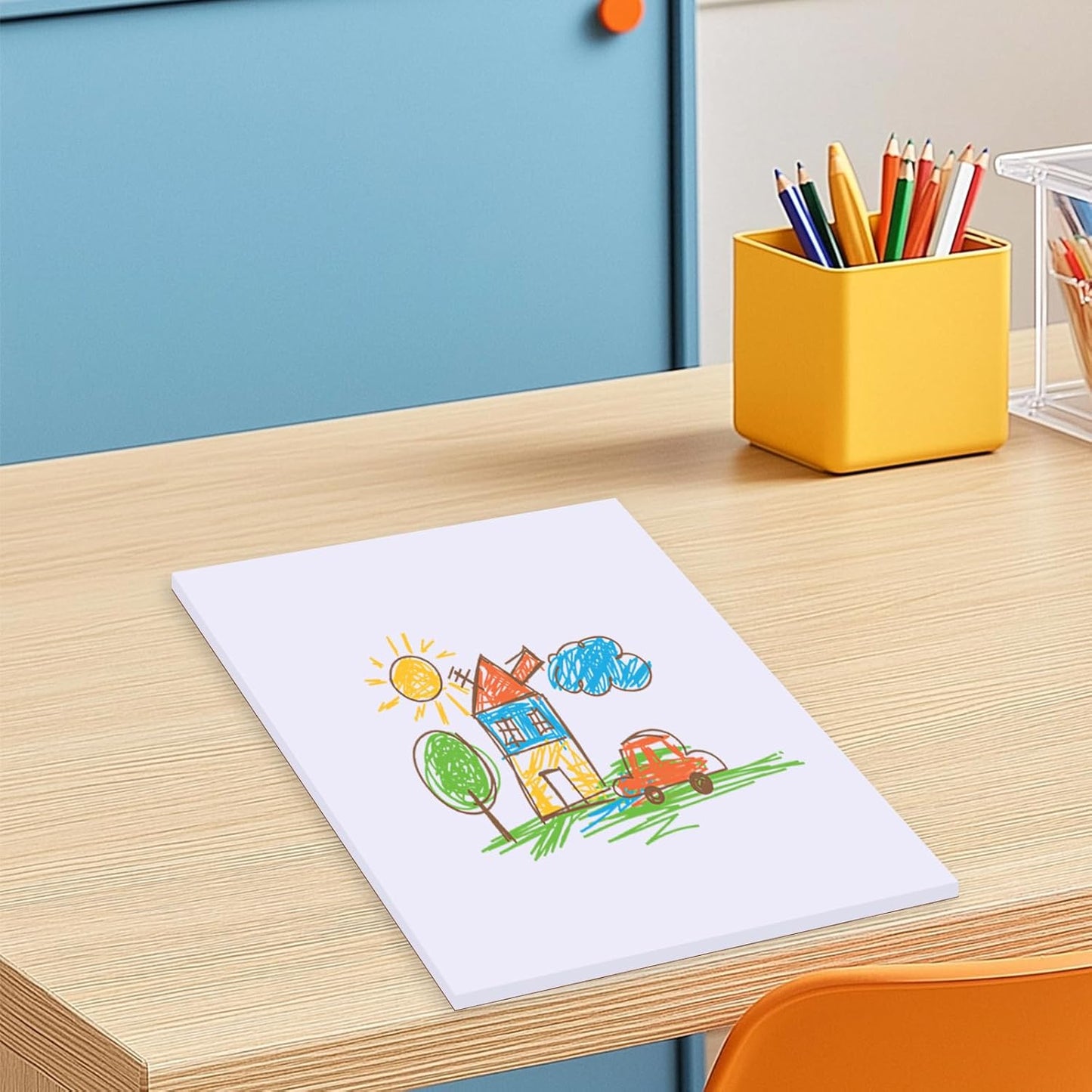 6 Pack Blank White Memo Pads 8.5X11 Inch Unlined Note Pad Scratch Pads for Office, School, and Home Use (Each Pad 50 Sheets)