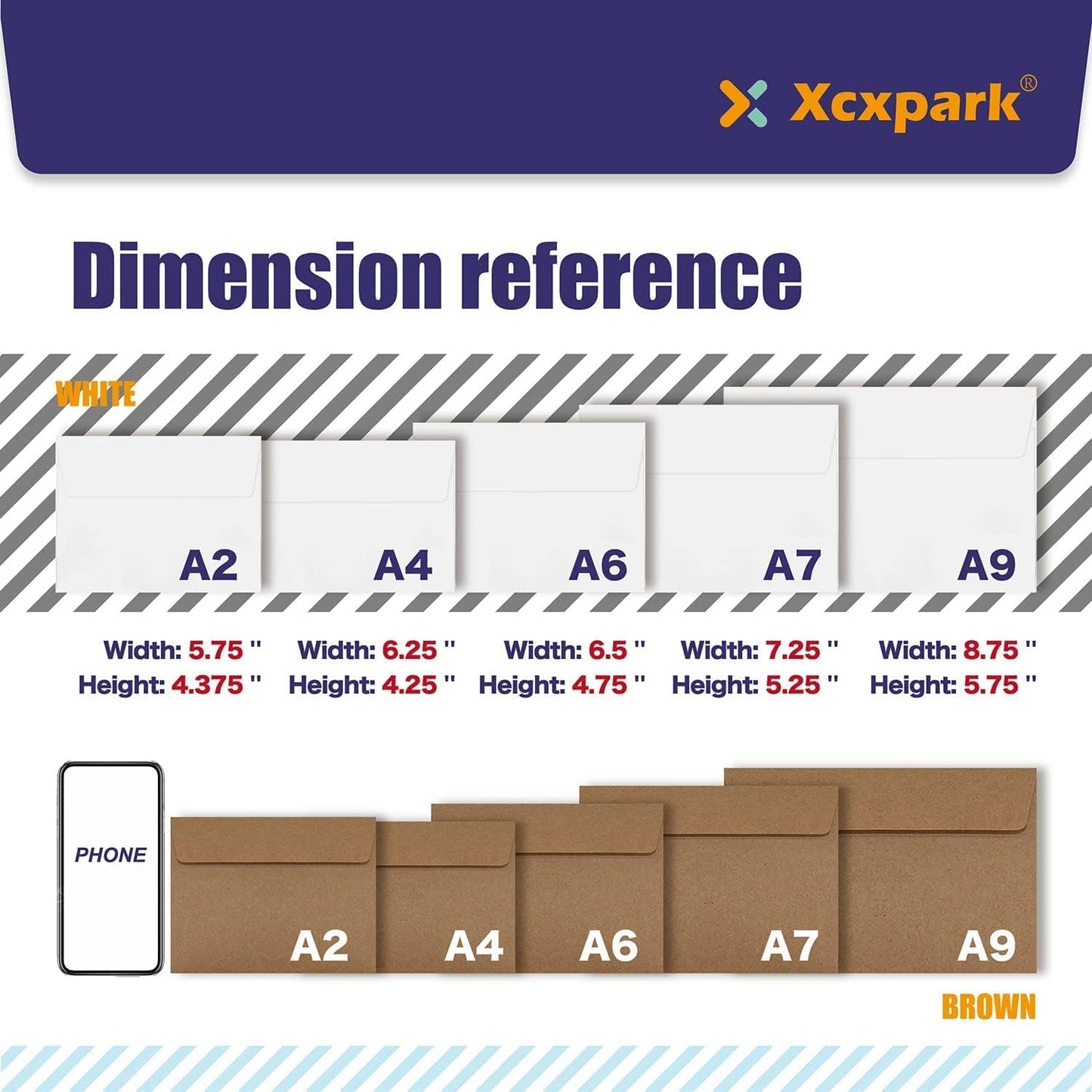 250 Qty Printable A9 Invitation Envelopes 5.75 x 8.75 Cards, Self Seal 120GSM Brown Paper Envelopes for Invitations, Papers, Photos, Documents, Wedding, Baby Shower, Easy to Seal and Peel