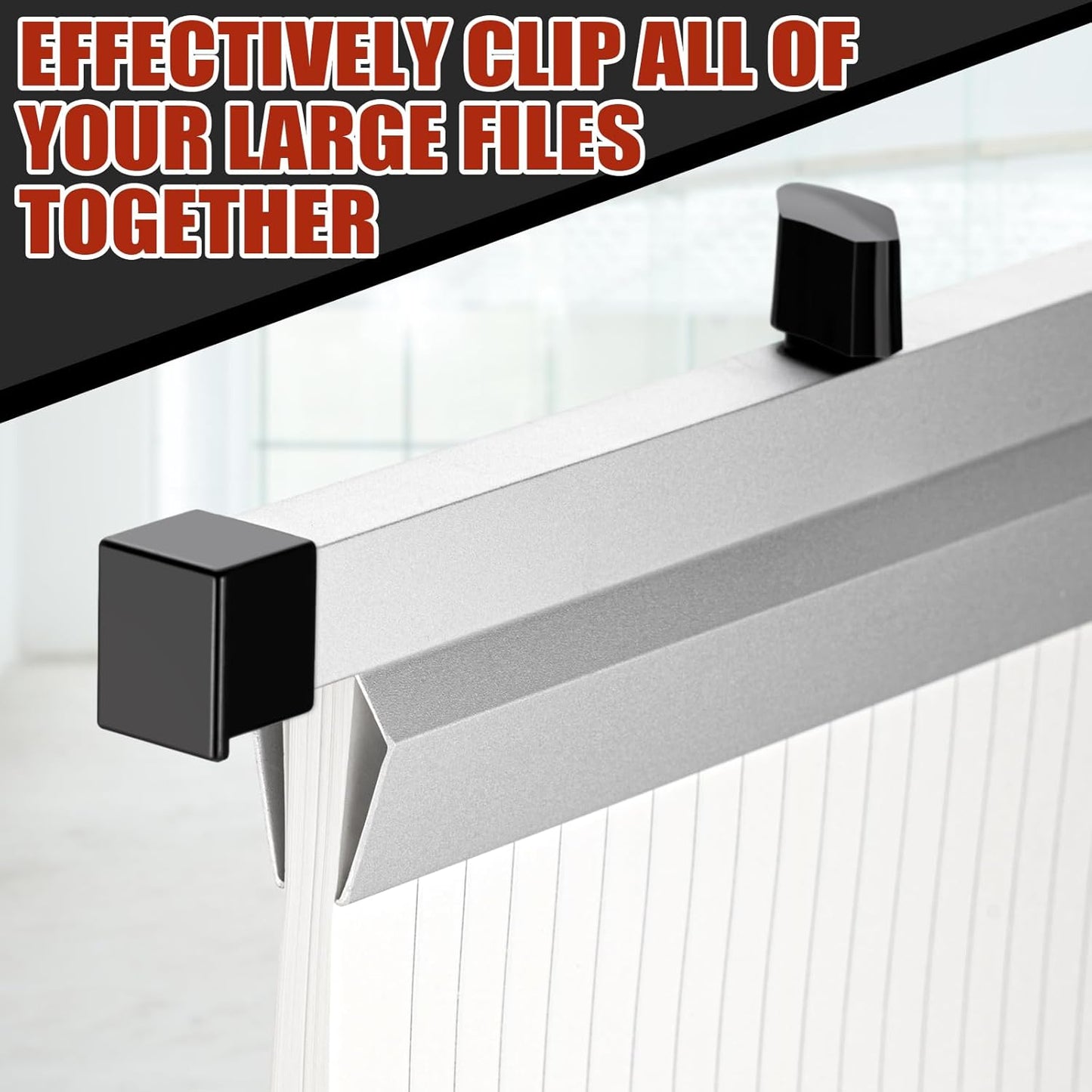 Estune 6 Pcs Blueprint Hanging Clamps Binding Strips Storage for Construction Paper Poster Plans Drawings Arts(36 Inches)