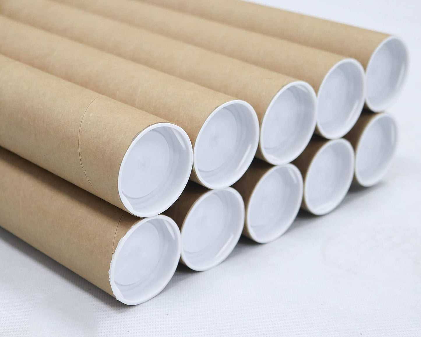 MagicWater Supply Mailing Tube - 2 in x 30 in - Kraft - 10 Pack - for Shipping and Storage of Posters, Arts, Crafts, and Documents