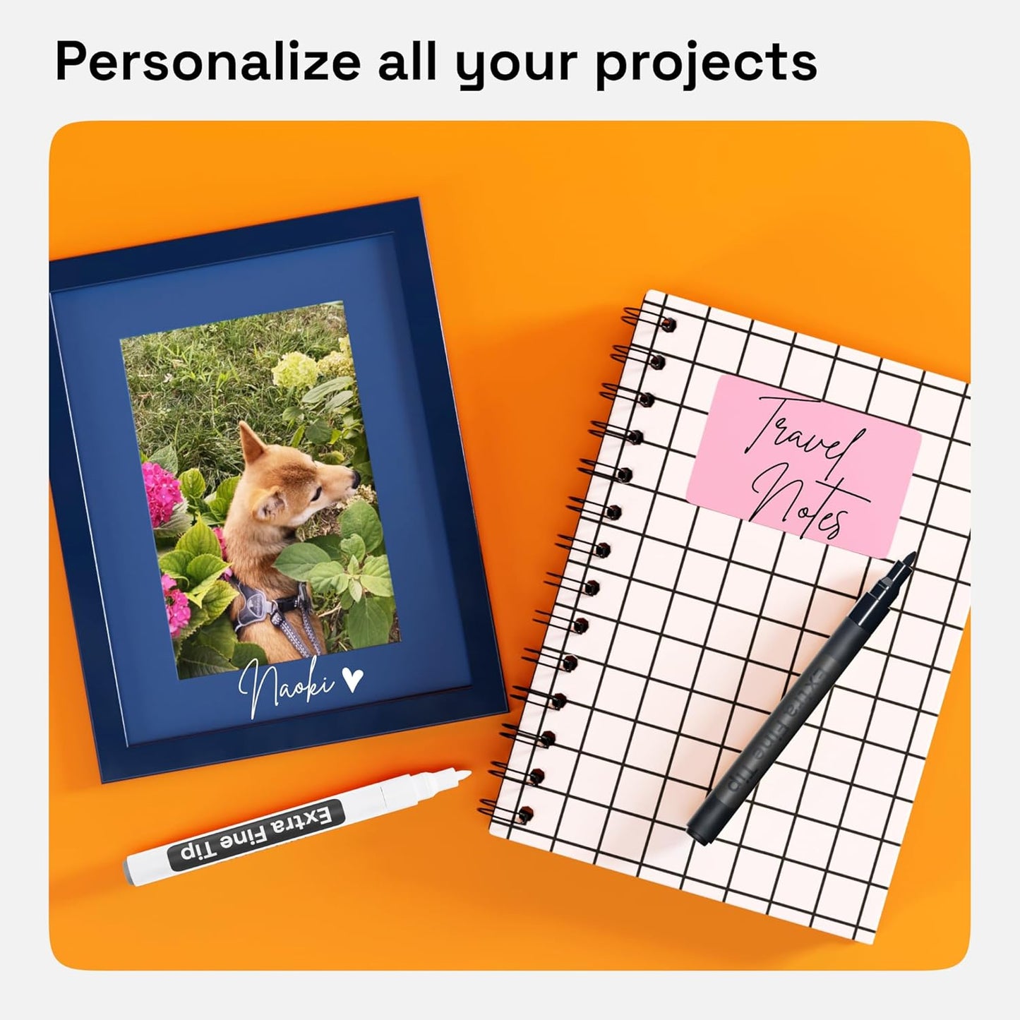 ARTISTRO 2 Black & White Permanent Marker - Waterproof Markers for Tire, Fabric, Rocks, Glass, Ceramic, Wood, Paper - Oil Based Paint Pens - Extra-Fine Tip 0.7mm