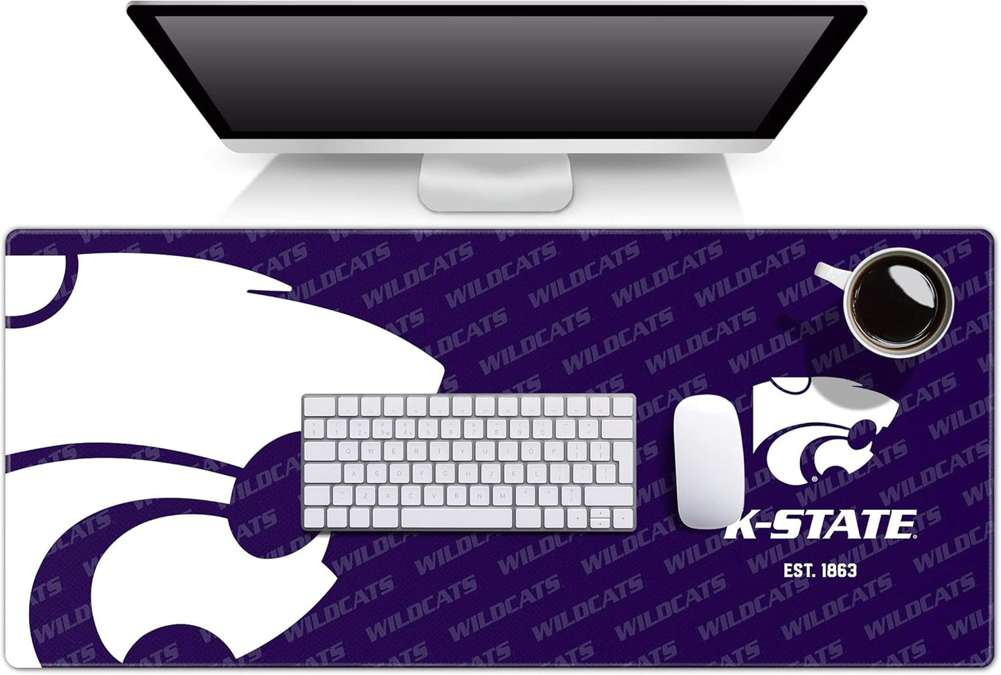 YouTheFan NCAA Kansas State Wildcats Logo Series Desk Pad