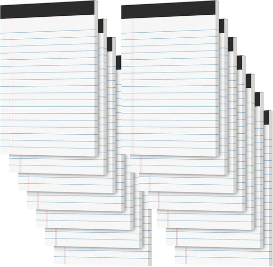 Legal Pads 4x6 Small Notepads, 14-Pck Note Pads for Work Mini Pocket Notepad White Paper Writing Pads Narrow Ruled Scratch Memo Pads for Office Home Taking Quick Notes, Perforated, 30 Sheets Per Pad