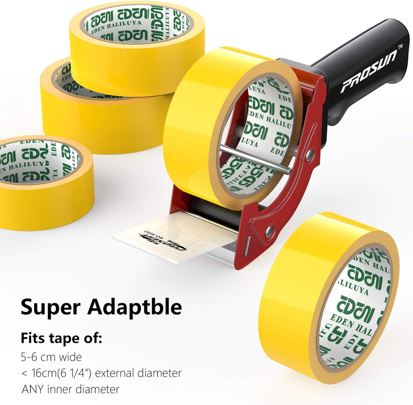 Fast Reload 2 Inch Tape Gun Dispenser Packing Packaging Sealing Cutter TG01 (Red)