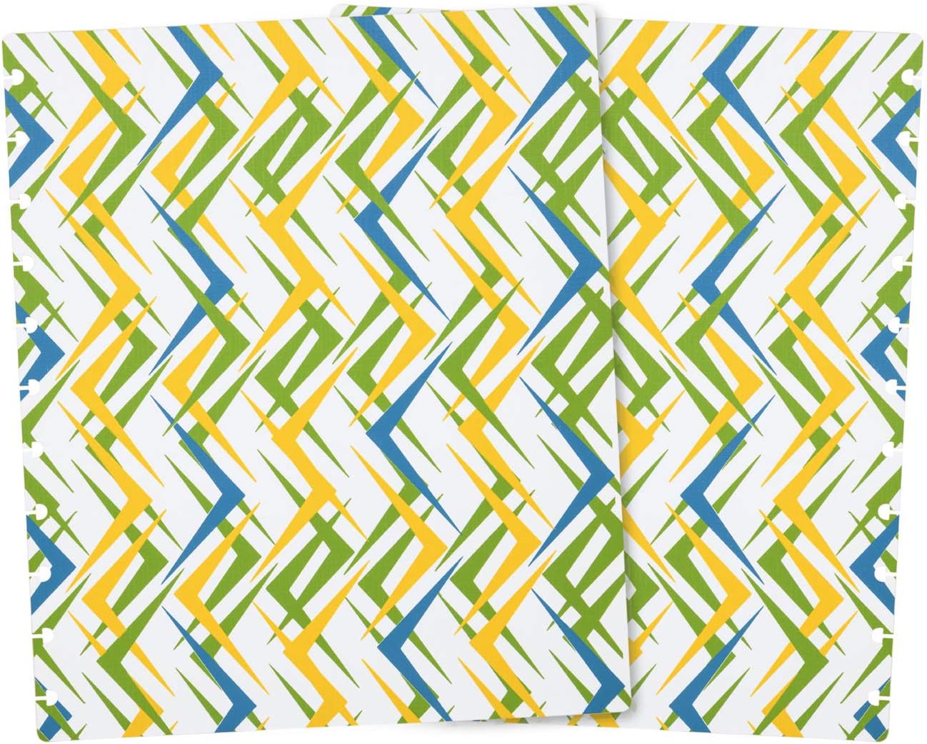 Talia Discbound Notebooks, Planner, Customizable, (xZiggity Zag w.Deep Lake Blue Discs, Letter (8.5in x 11in))