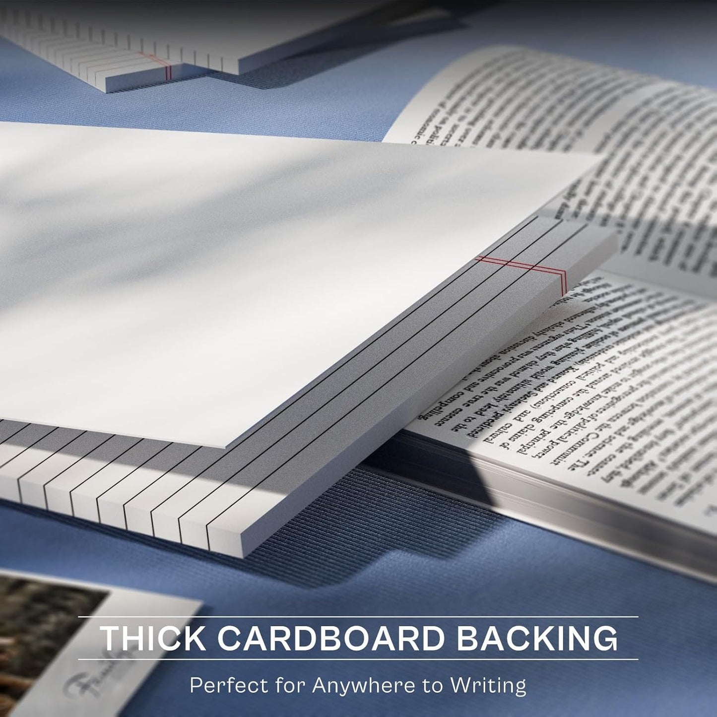 Legal Pads 8.5 x 11 Writing Pads, 3 Pack Note Pads 8.5 x 11 Wide Ruled Pads of Paper, Micro Perforated Notepad 8.5'' x 11'' Lined Paper Pads, Thickness Paper with Strong Cardboard, 30 Sheets per Pad