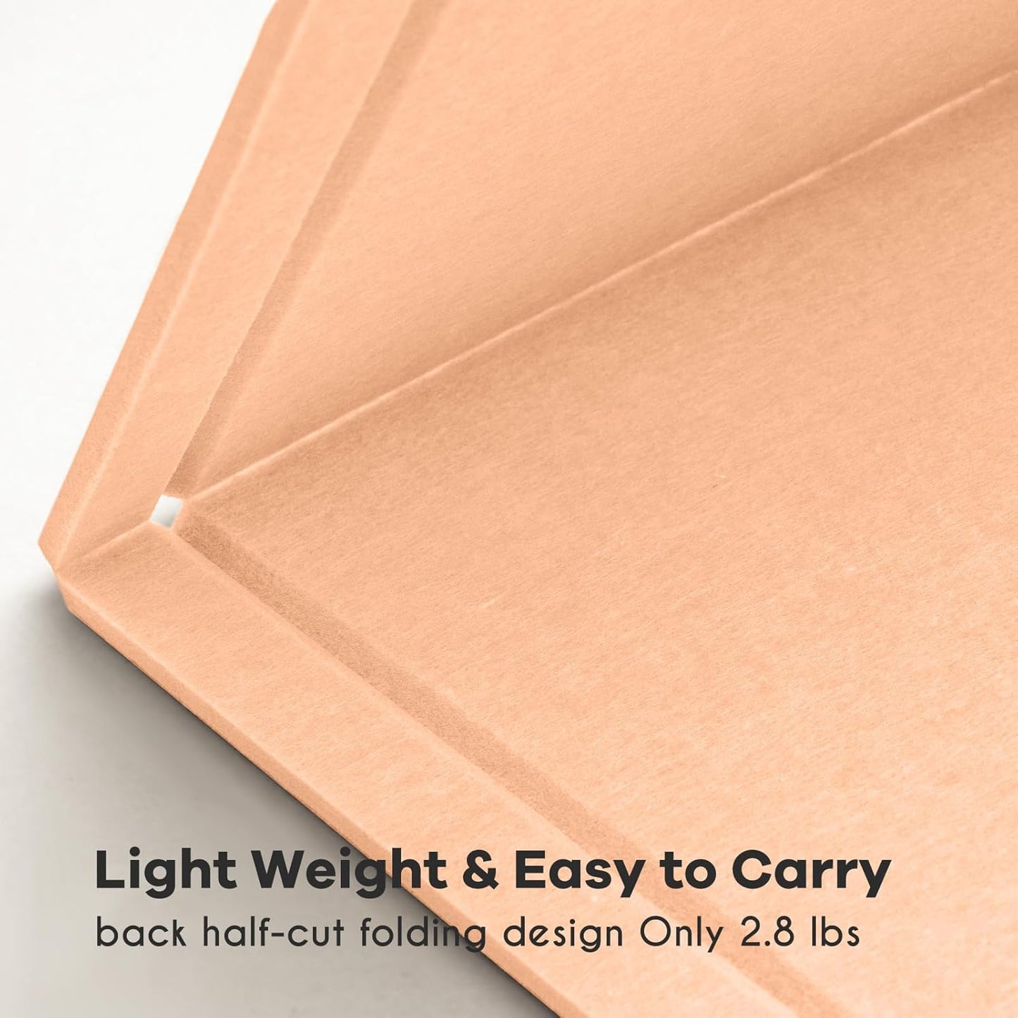 Large Bulletin Board - 48 x 36 Inches, Decorative Felt Pin Board for Wall - 4' x 3' Foldable Photo Display Board with Self-Adhesive Tape, Includes 20 Push Pins - Melon