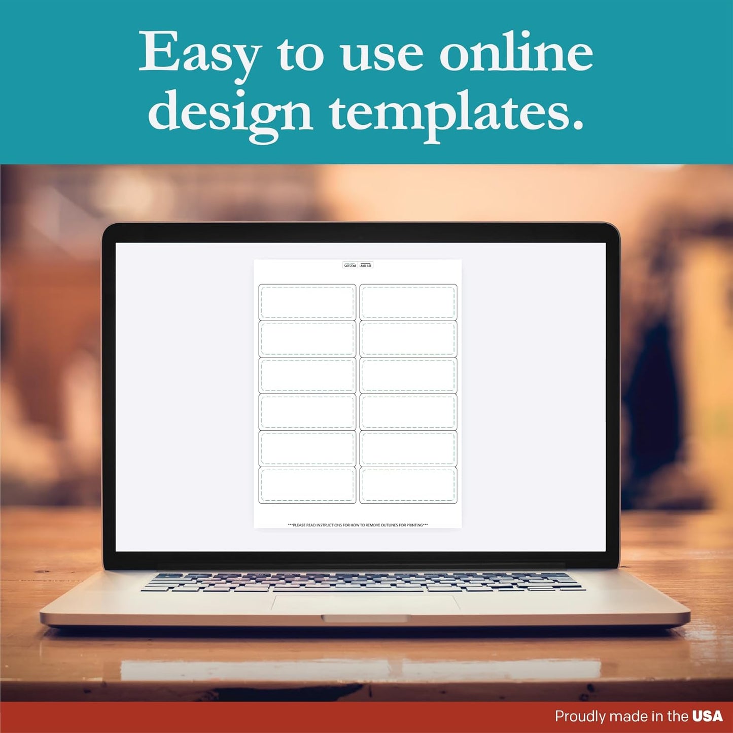 Premium Label Supply White Sticker Address Labels – 4" x 1.5" – Laser/Inkjet Compatible – (12 per Sheet), 1000 Sheets – 12,000 Total Adhesive Labels