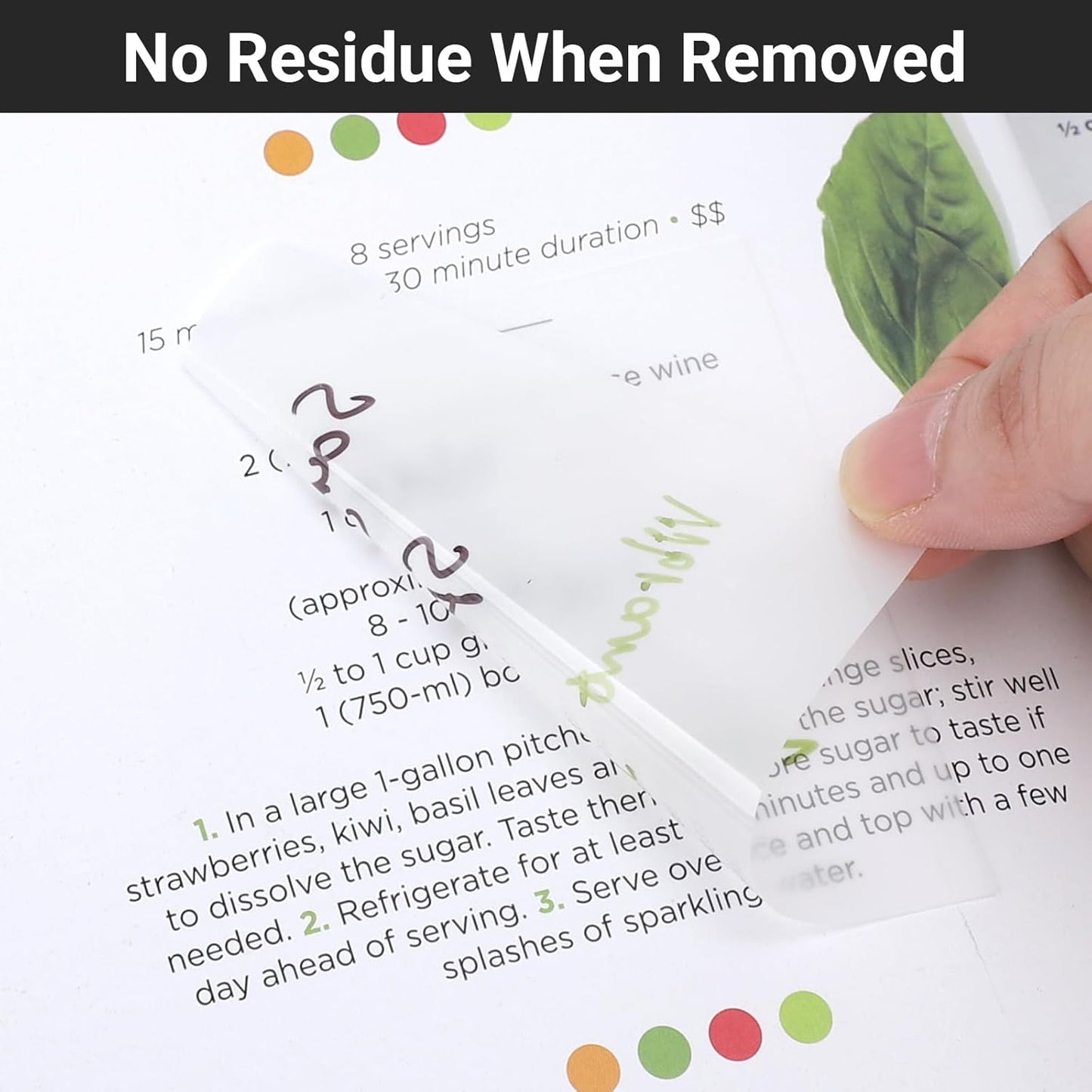 EUSOAR Translucent Sticky Notes, 300 Sheets 3x3 Inch Neon White See Through Sticky Notes Clear, Translucent Adhesive Note Bible Page Flags Stickers Note Pads Message Reminder for Home Office Work