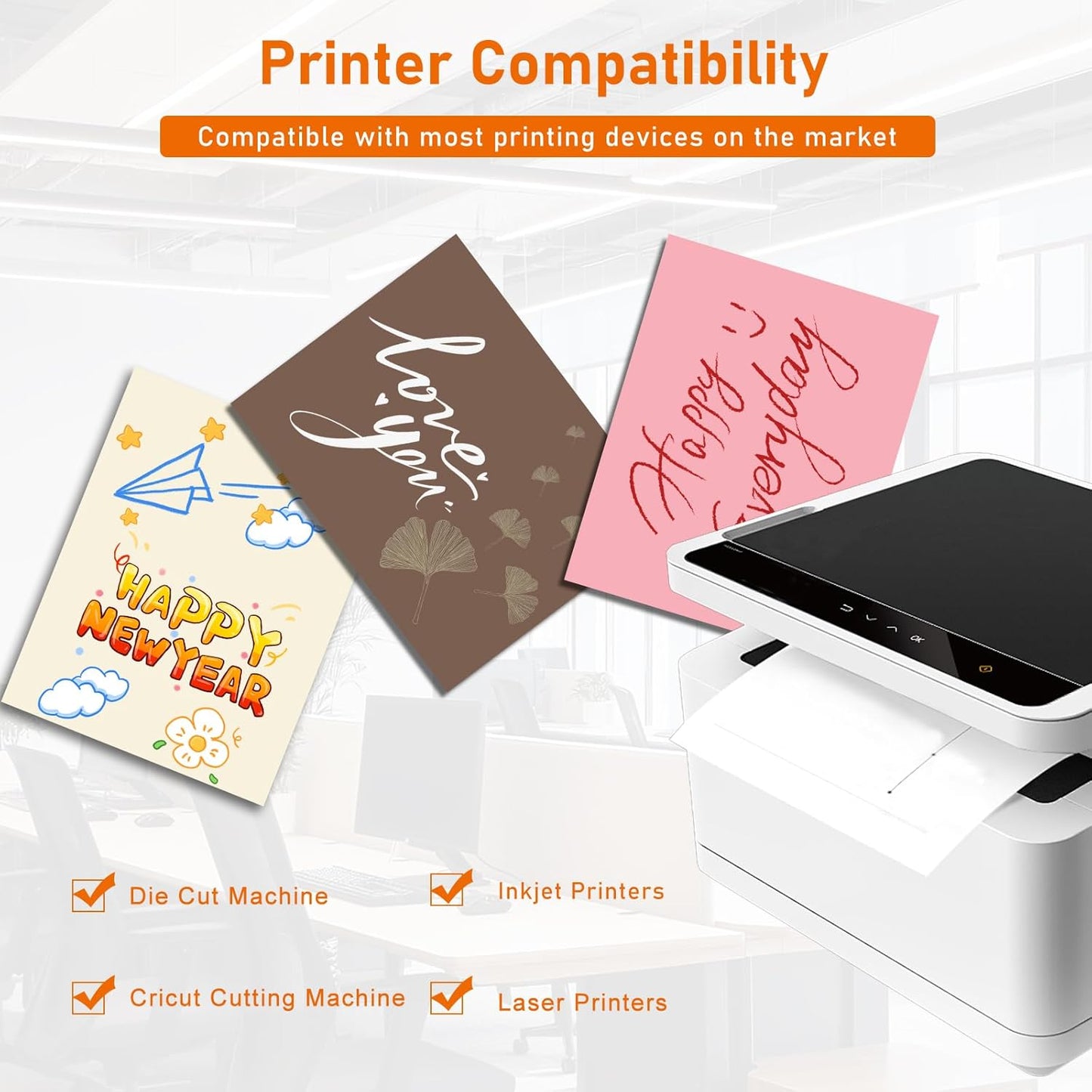 40 Sheets Coffee Color Cardstock 8.5 x 11 Craft Paper, 75lb Heavyweight Dark Brown Card Stock for DIY Cards Making, Wedding Invitations, School Crafting, Greeting Cards