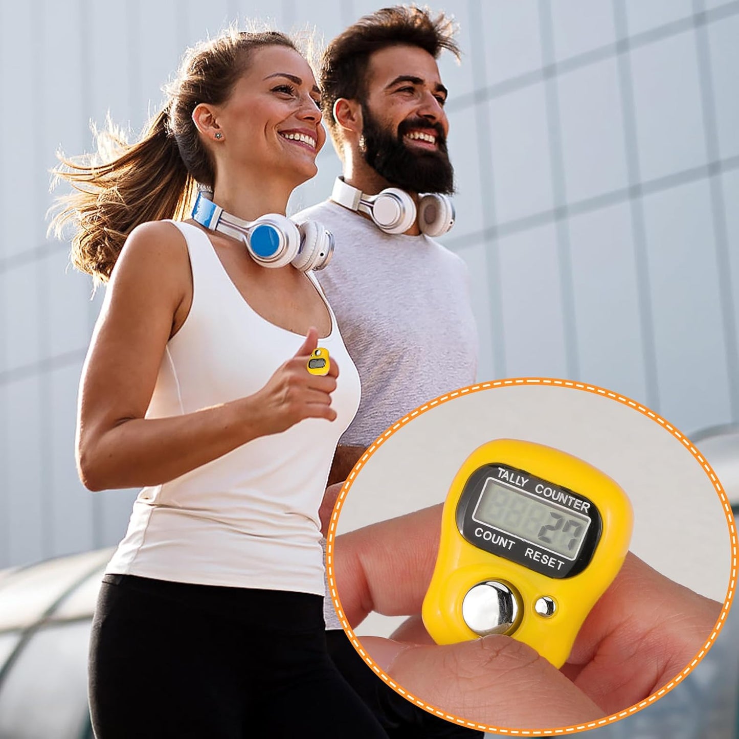 Electronic Finger Clicker Counter 5-Digit LCD Hand Tally Counter Clicker for Knitting, Lap, Goods Counting, Golf