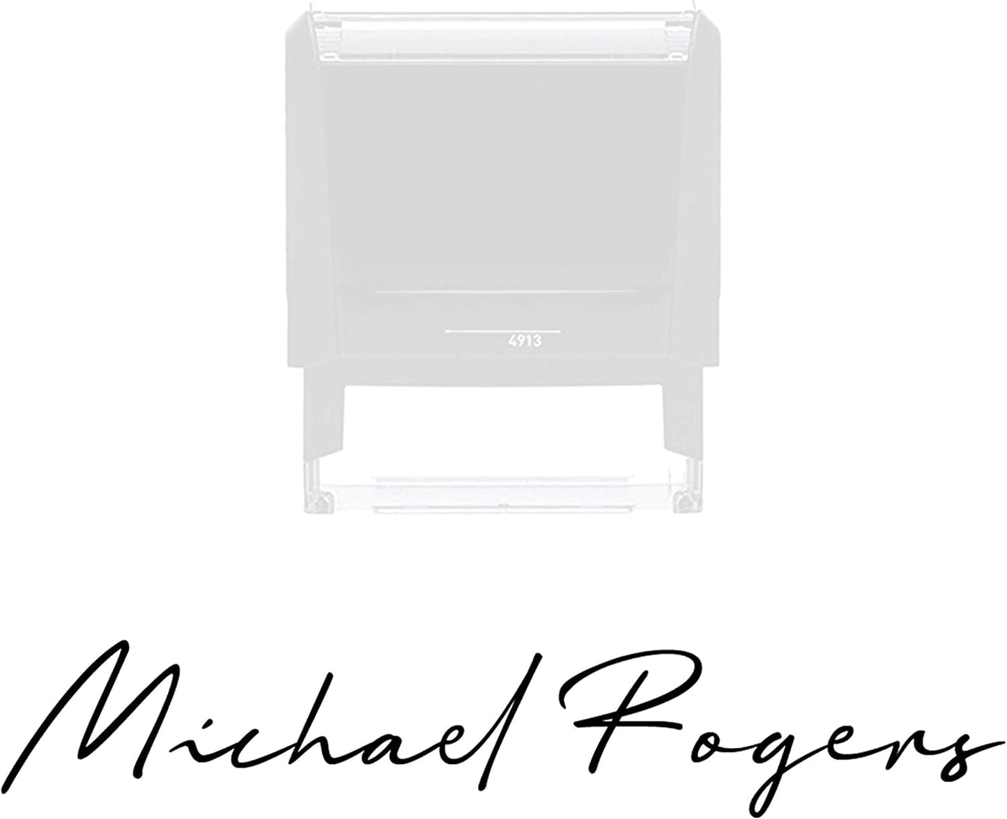 Custom Name Signature Stamp - 10 Font Options Self-Inking 1 or 2 Line Stamper with Personalized Script Calligraphy Thank You Handmade Stamp (Signature Stamp)