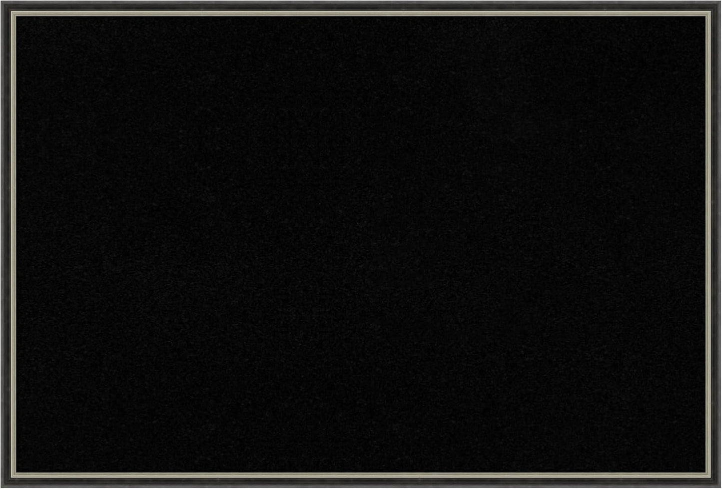 Amanti Art Black Cork Board for Wall, 25x37 Vision Board with Black Wood Frame, Large Corkboard Office Decor for Home Organization, Modern Corkboard Pinboard to Display Items for Home Organization in