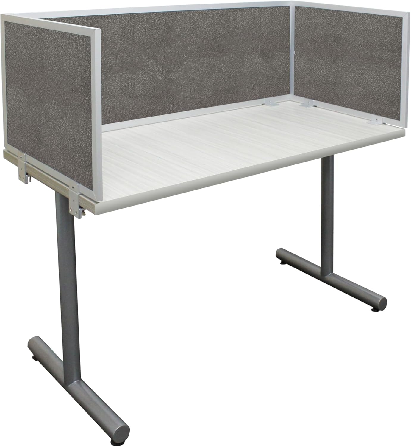 OBEX Acoustic Mounted Screen Privacy Panel Table Top Separator, Sound Blocking Desk Divider (Graphite, 18" X 24")