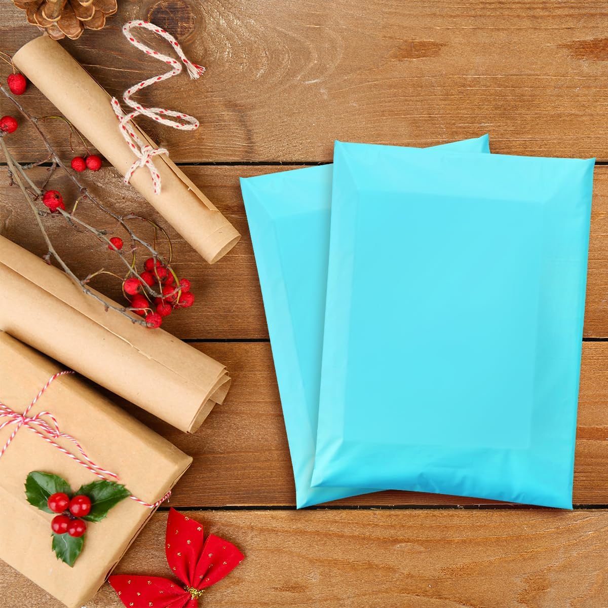 UCGOU Poly Mailers 14.5x19 Inch Teal 200 Pack Large Shipping Bags #7 Strong Thick Mailing Envelopes Self Sealing Adhesive Waterproof and Tear Proof Mailing Bags for Shipping Clothes