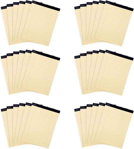 Mintra Office Legal Pads, ((xBasic, 8.5in x 11in, Wide (Canary)