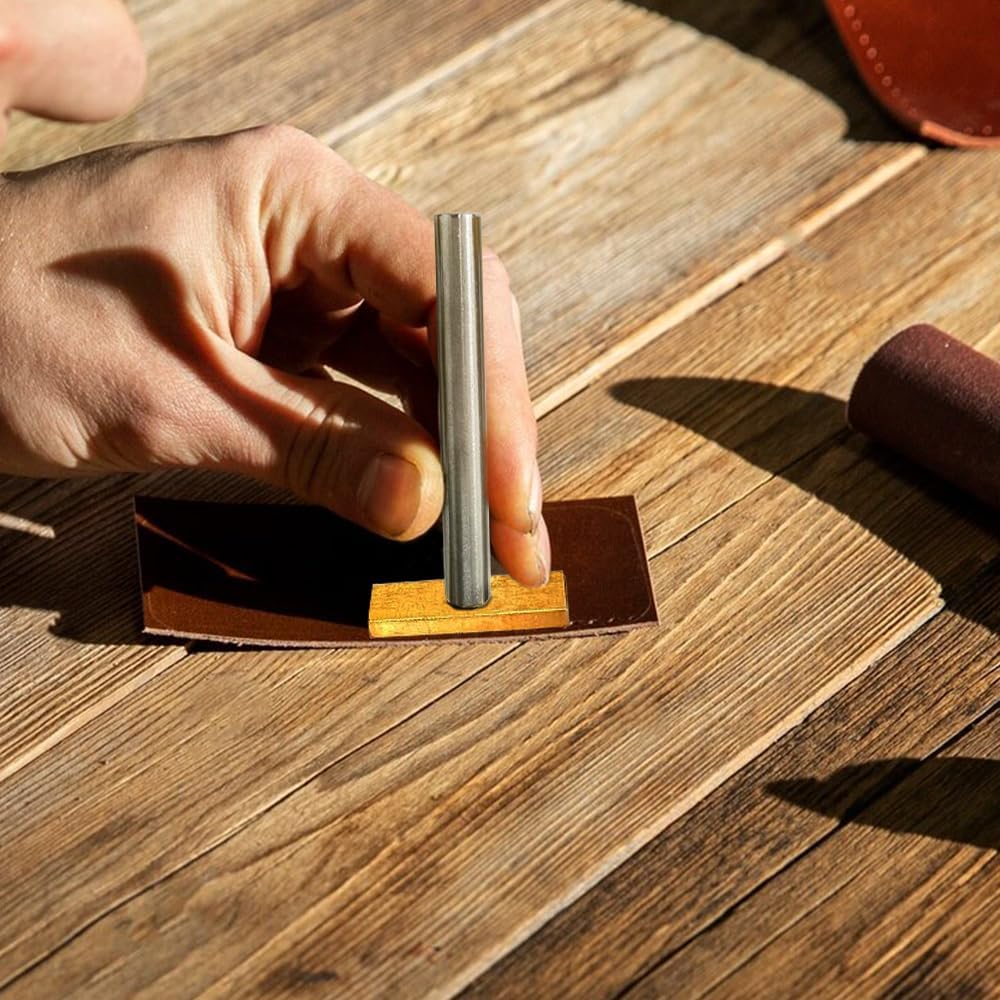 Custom Leather Stamp Personalized Embossing with Text Image Logo Crafting Tool Gift for Leather Craftsman