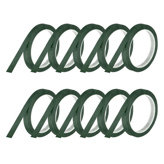 MECCANIXITY 10 Rolls Whiteboard Tape Graphic Chart Tape 15mm 54.7 Yard Art Tape Thin Self-Adhesive Pinstripe Tape Masking Tape for Gift Wrapping Craft Supplies, Green