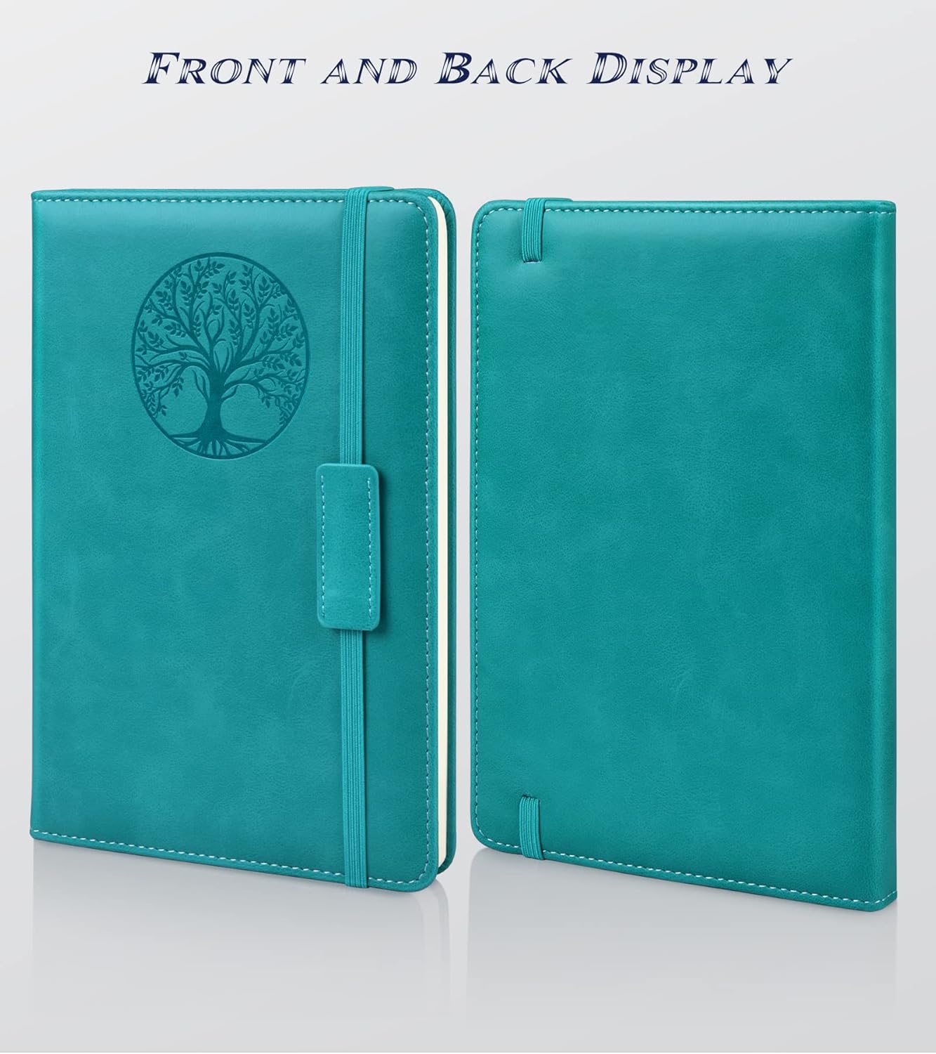 Lined Journal Notebook for Women Men,256 Pages A5 Hardcover Leather Journals for Writing,Travel,Business,Work & School,College Ruled Notebooks for Note Taking,Diary Notepad 5.7"×8.3" (blue)