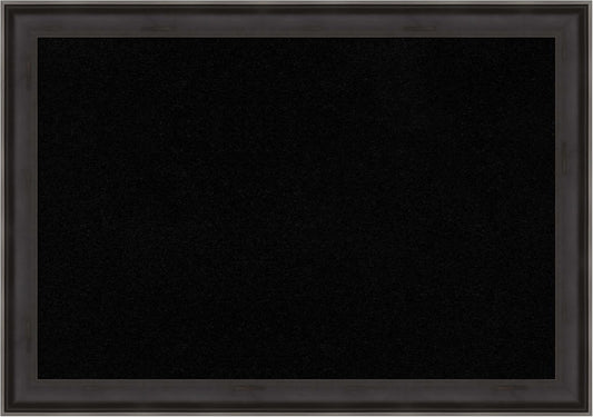 Amanti Art Black Cork Board for Wall, 28x40 Vision Board with Black Wood Frame, Large Corkboard Office Decor for Home Organization, Casual Corkboard Pinboard to Display Items for Home Organization in