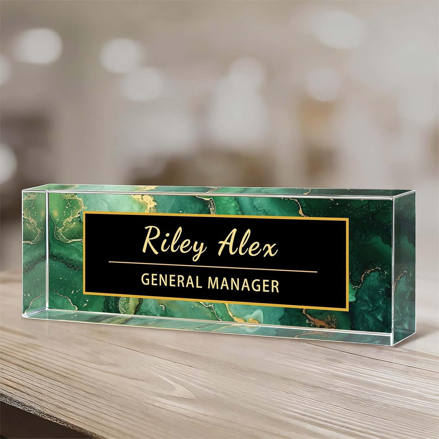 Desk Name Plate Personalized, Office Decor Cute Desk Accessories for Employee Appreciation Gifts Office Gifts for Boss, Teacher (S5)