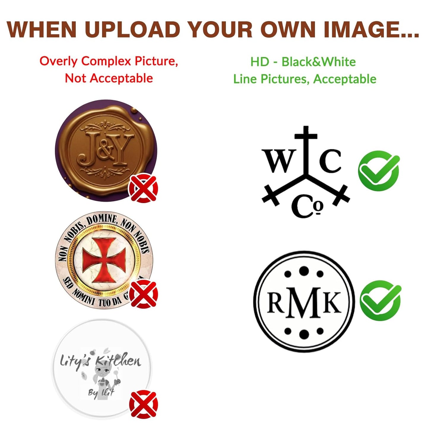 Custom Wax Seal Stamp | Personalized Wax Seal Stamp Kit with Your Design & Logo, for Wedding Invitations, Envelope Seals, Holiday Graduation Gifts