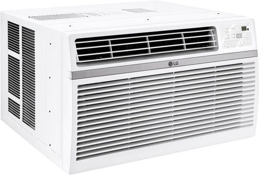 LG LW1224RD 12,000 Window Air Conditioner, 115V, 550 Sq.Ft. (22' x 25' Room Size), Quiet Operation, Electronic Control with Remote, 3 Cooling & Fan Speeds, Auto Restart, 12000 BTU, White