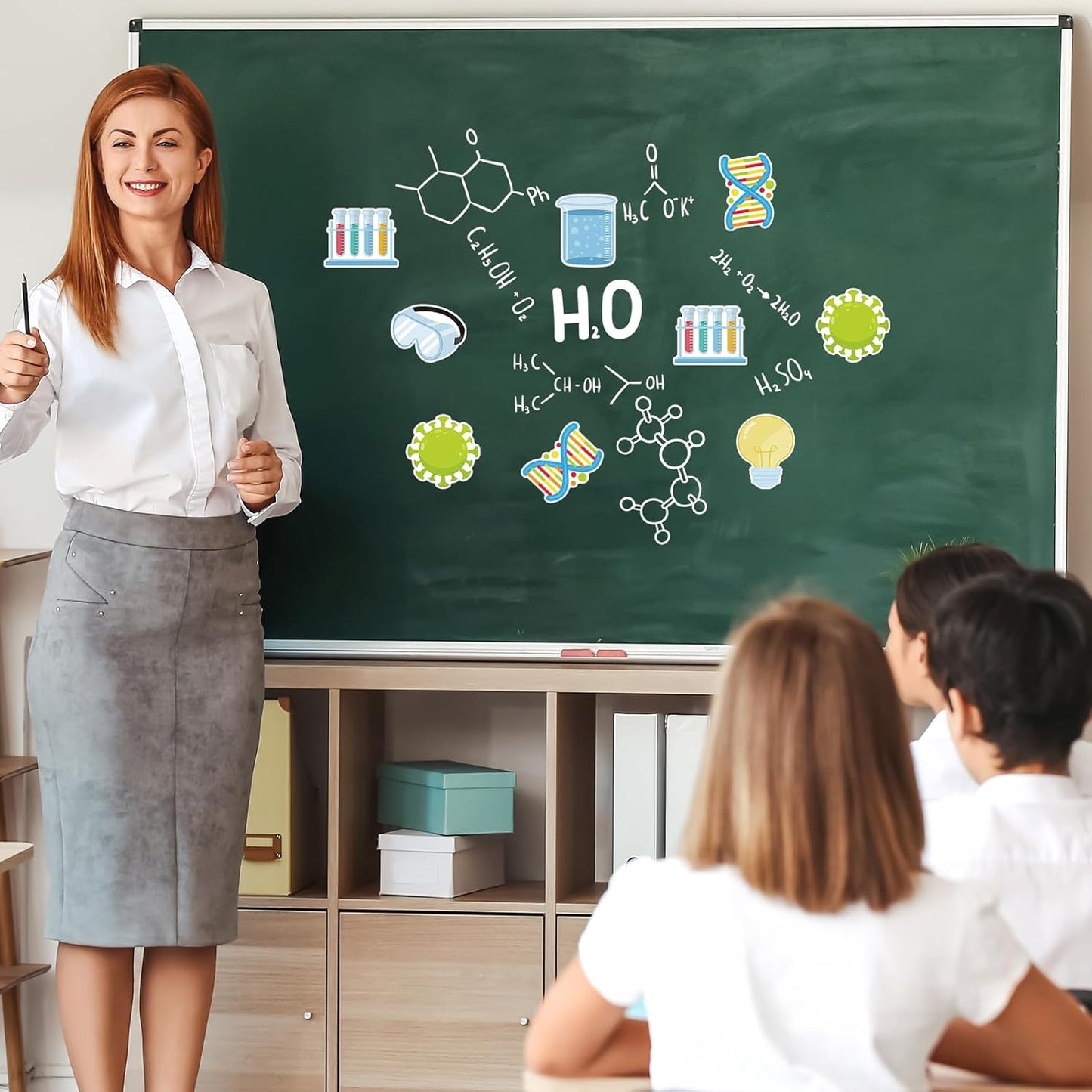 600 Pieces Science Sticky Notes, Self Stick Science Lab Notepads Funny Test Tube Light Bulb Microscopes Science Memo Pad for Teachers Students Science Week Party Favor School Supplies