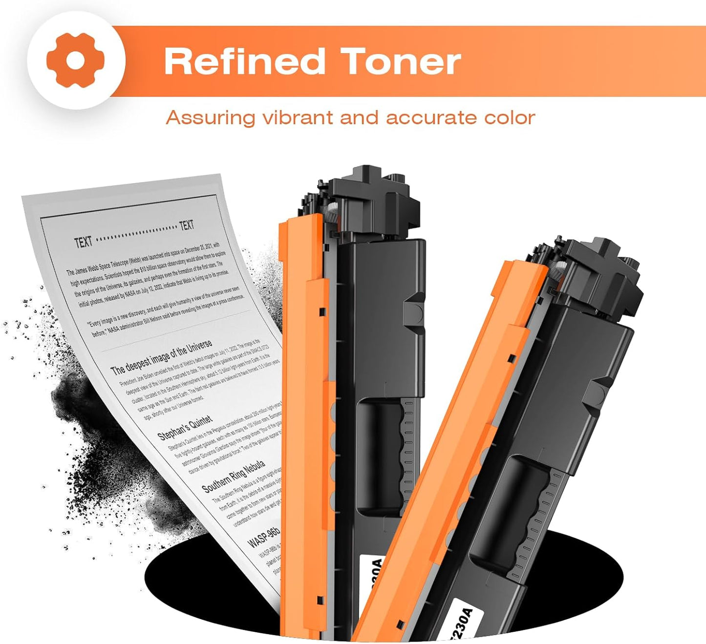30A Toner Cartridge CF230A Replacement for HP 30A CF230A 30X CF230X Compatible with Pro MFP M227fdw M203dw M227fdn M203dn M227sdn M203d M227 M203 Series Printer