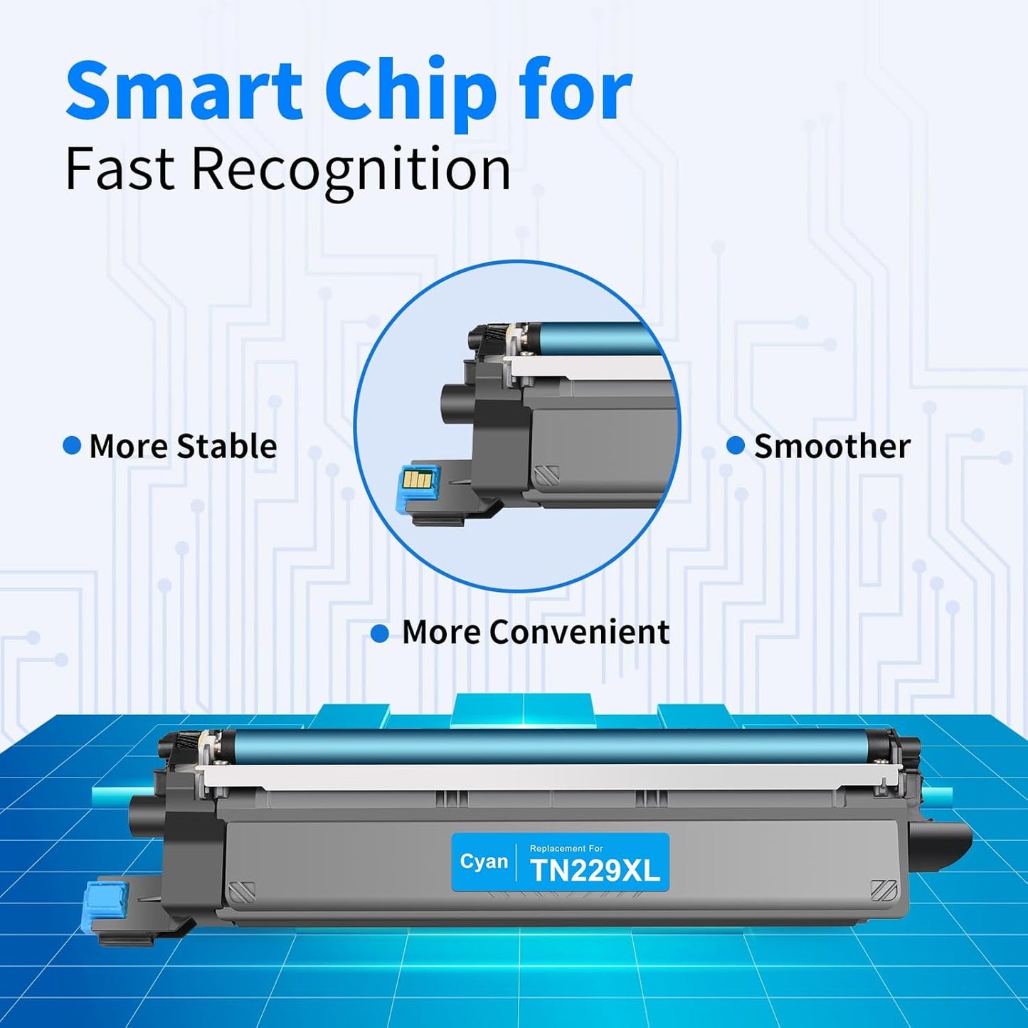 myCartridge Compatible Toner Cartridge Replacement for Brother TN229XL TN229 Toner for HL-L3280CDW MFC-L3780CDW MFC-L3720CDW HL-L3220CDW HL-L3295CDW Printer,TN-229XL TN229XXL Toner 5-Pack