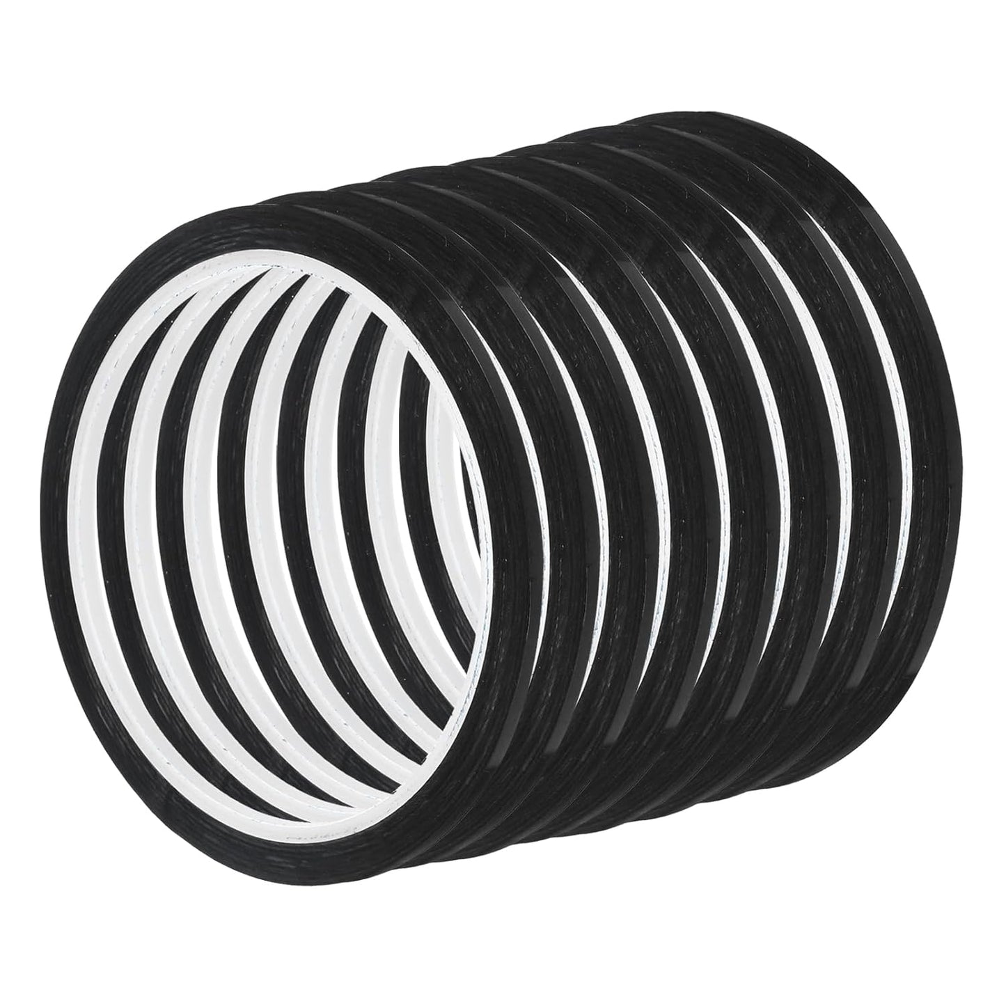 uxcell 10pcs 1/8" x 36 Yard Graphic Tape Whiteboard Grid Marking Tape Pinstripe Chart Line, Black