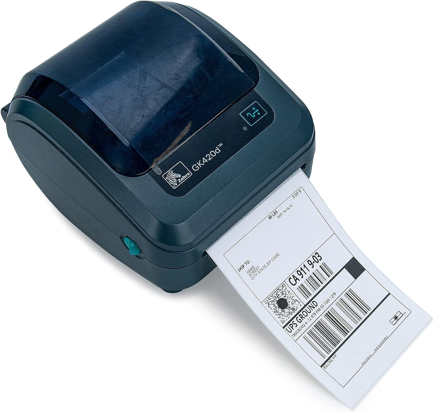 L LIKED 270000 Fanfold 4" x 6" Direct Thermal Labels With Perforated Line for Thermal Printers - Compatible With Zebra & Rollo Printer