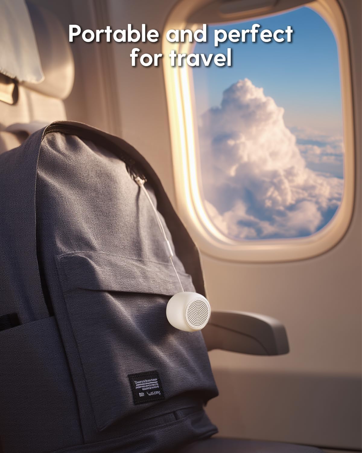 Babelio White Noise Sound Machine for Adults Kids Baby, Travel Sound Machine for Sleep, Mini and Portable, 15 Non-looping Sounds, Timer, Memory Function, Easy to Pocket and Travel, Putty Gray