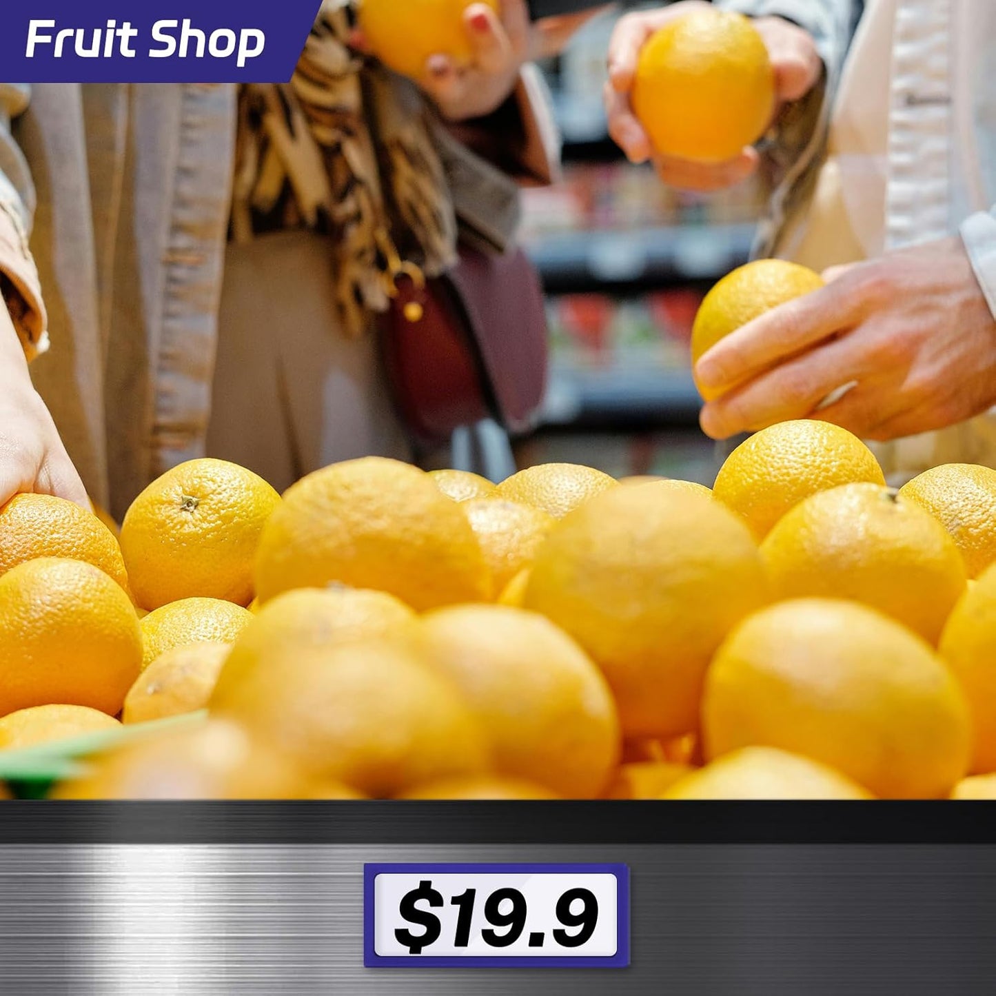 20Pcs Magnetic Plastic Label Holder 1.5x4 inch for Supermarket Store Price Tag Metal Shelf File Storage Cabinet Drawer Label Tag Resuable with 8 Color Chalk Makers, 20Pcs White Paper (Blue)