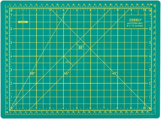 ZERRO Cutting Mat, Self Healing Rotary Cutting Mat 12" x 9" Professional Double-Sided Thick Non-Slip Mat for Quilting Sewing Crafts Art Projects (A4)