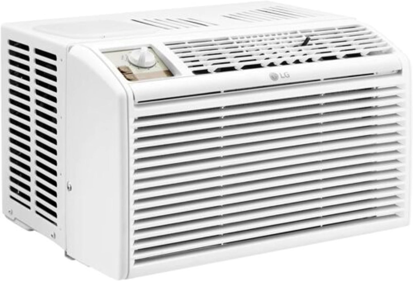 LG 5,000 BTU Window Air Conditioner, 115V, AC Window Unit Cools 150 Sq.Ft. (10' x 15' Room Size), Perfect for Bedrooms, Quiet AC with 2 Cooling & Fan Speeds, 2-Way Air Deflection, and Washable Filter